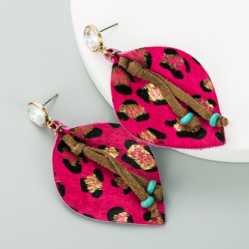 Fashion Jewelry Leather Earrings For Women YWHME-15 