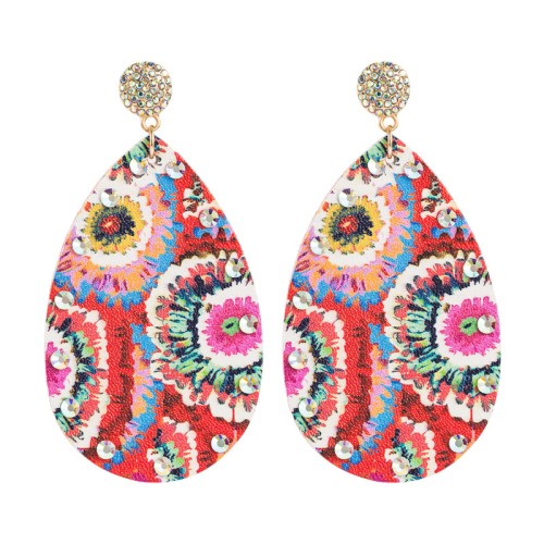 Fashion Jewelry Leather Earrings For Women YWHME-16