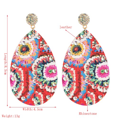 Fashion Jewelry Leather Earrings For Women YWHME-16