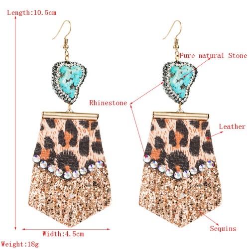 Fashion Jewelry Leather Earrings For Women YWHME-17