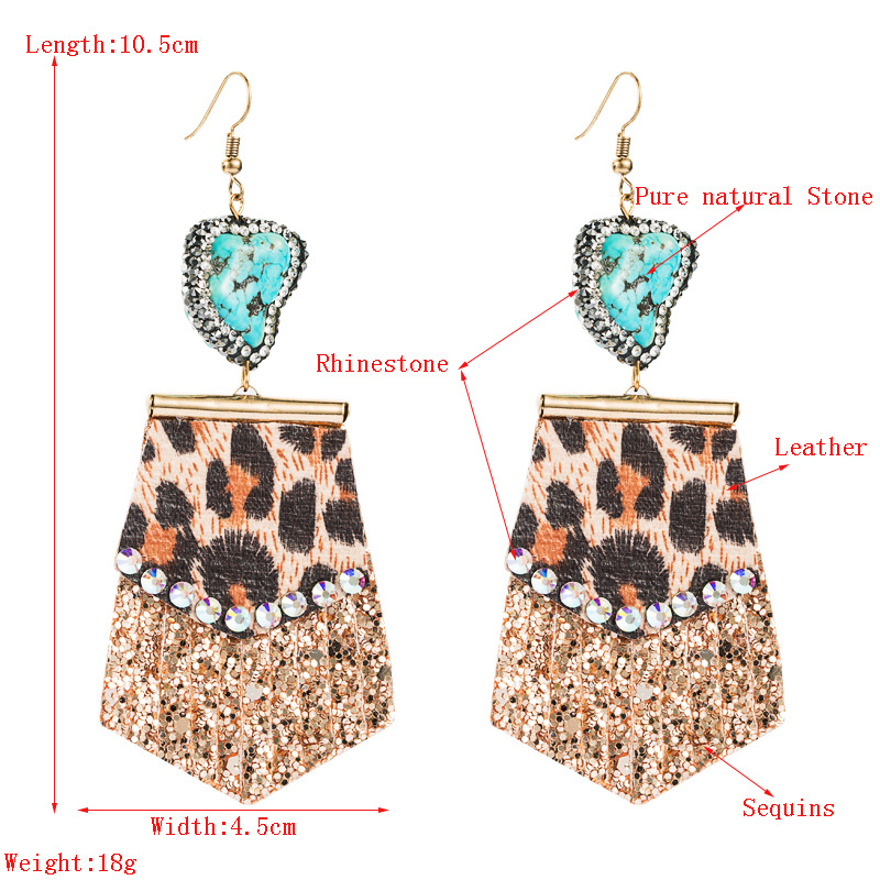 Fashion Jewelry Leather Earrings For Women YWHME-17 