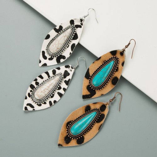 Fashion Jewelry Leather Earrings For Women YWHME-19