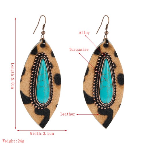 Fashion Jewelry Leather Earrings For Women YWHME-19