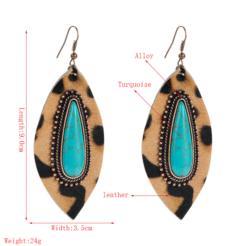 Fashion Jewelry Leather Earrings For Women YWHME-19 