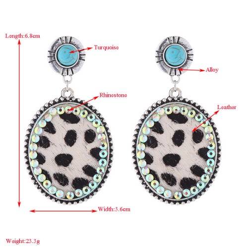 Fashion Jewelry Leather Earrings For Women YWHME-20