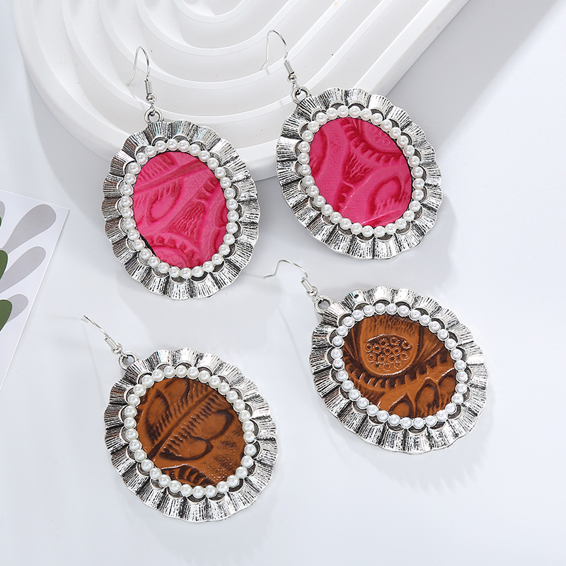 Fashion Jewelry Leather Earrings For Women YWHME-21 