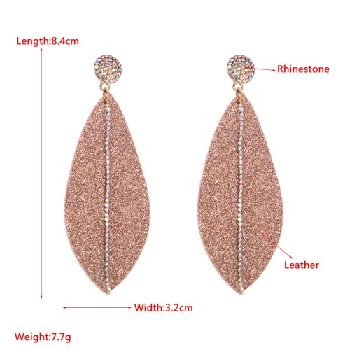 Fashion Jewelry Leather Earrings For Women YWHME-25