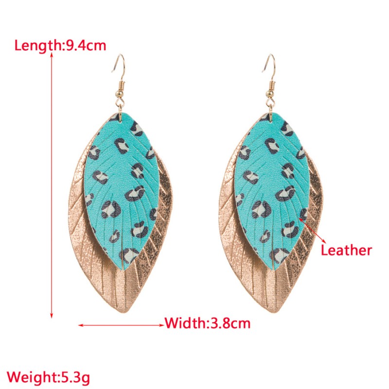 Fashion Jewelry Leather Earrings For Women YWHME-26 