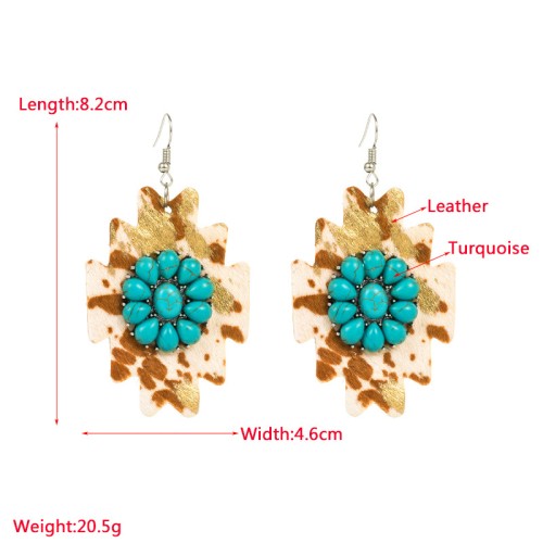 Fashion Jewelry Leather Earrings For Women YWHME-27