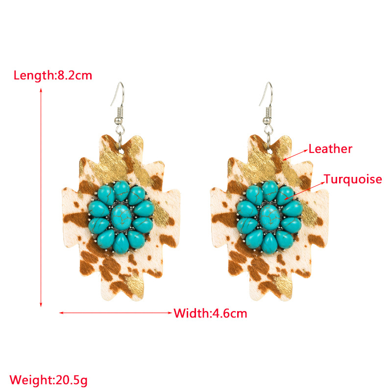 Fashion Jewelry Leather Earrings For Women YWHME-27 