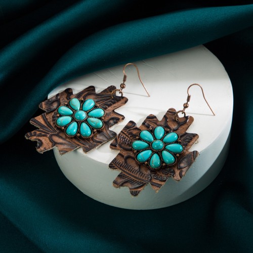 Fashion Jewelry Leather Earrings For Women YWHME-28