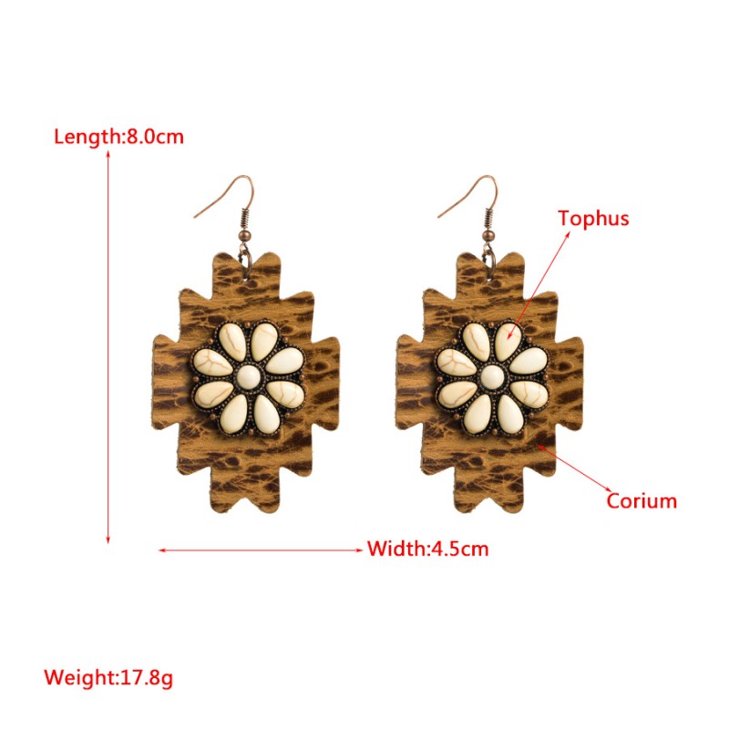 Fashion Jewelry Leather Earrings For Women YWHME-28 