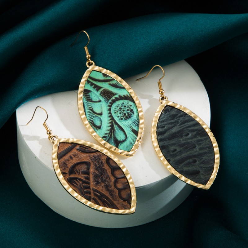 Fashion Jewelry Leather Earrings For Women YWHME-29 