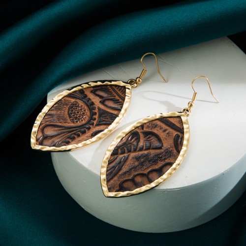 Fashion Jewelry Leather Earrings For Women YWHME-29