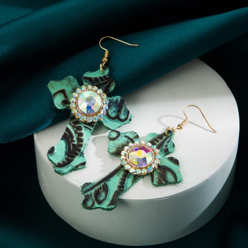 Fashion Jewelry Leather Earrings For Women YWHME-30