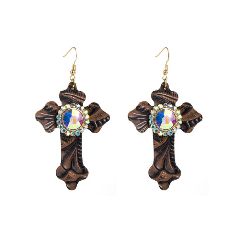 Fashion Jewelry Leather Earrings For Women YWHME-30