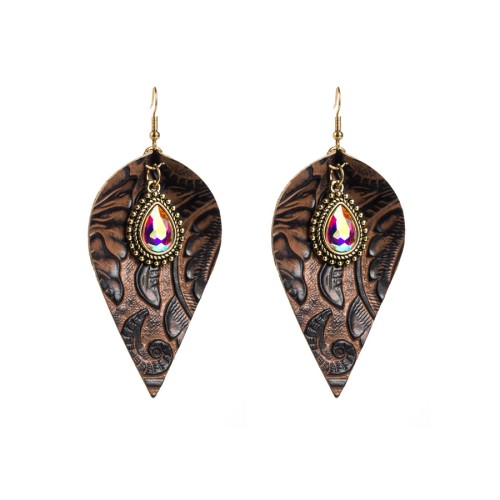 Fashion Jewelry Leather Earrings For Women YWHME-31