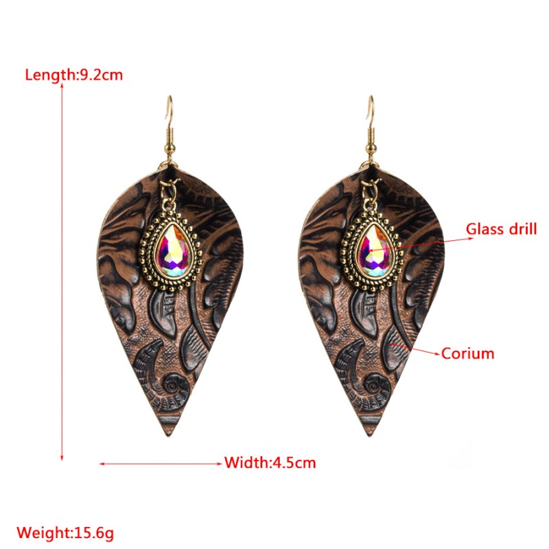 Fashion Jewelry Leather Earrings For Women YWHME-31 