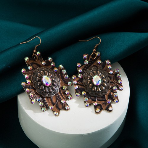 Fashion Jewelry Leather Earrings For Women YWHME-32