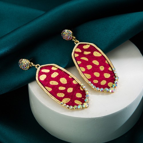 Fashion Jewelry Leather Earrings For Women YWHME-33