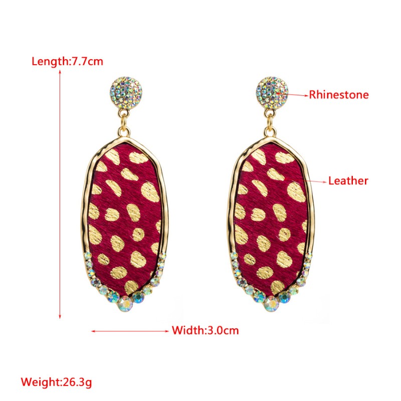 Fashion Jewelry Leather Earrings For Women YWHME-33 