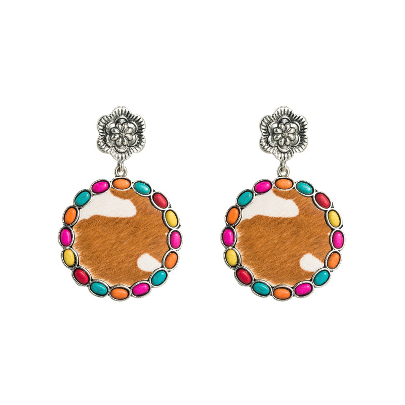 Fashion Jewelry Leather Earrings For Women YWHME-34 