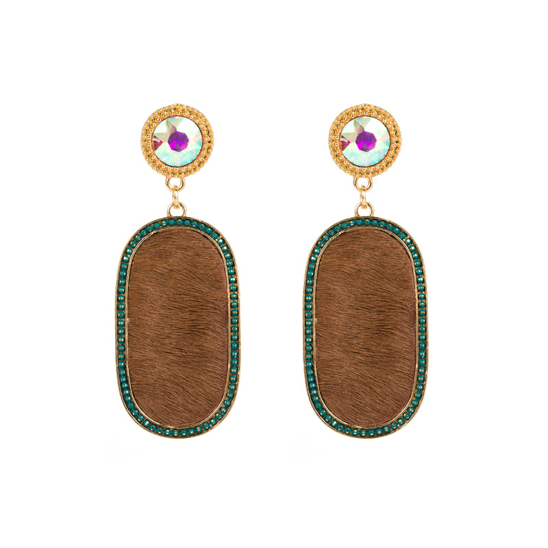 Fashion Jewelry Leather Earrings For Women YWHME-36 