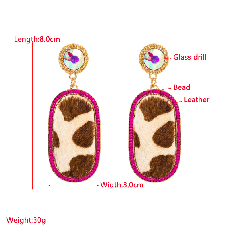 Fashion Jewelry Leather Earrings For Women YWHME-36 