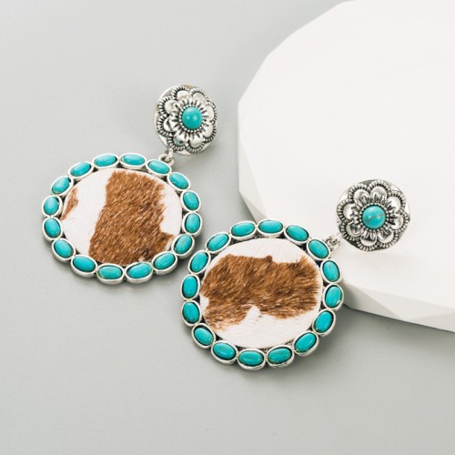 Fashion Jewelry Leather Earrings For Women YWHME-37