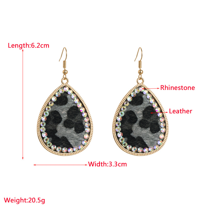 Fashion Jewelry Leather Earrings For Women YWHME-38 