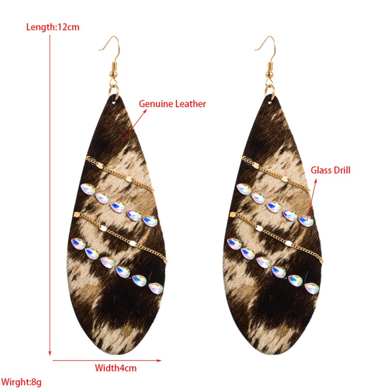 Fashion Jewelry Leather Earrings For Women YWHME-39 