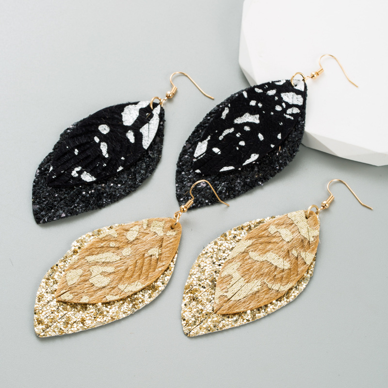 Fashion Jewelry Leather Earrings For Women YWHME-40 