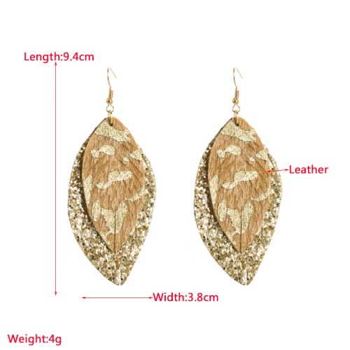 Fashion Jewelry Leather Earrings For Women YWHME-40