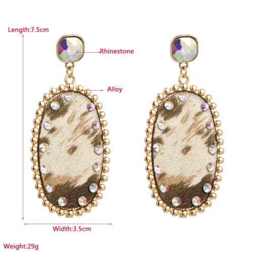 Fashion Jewelry Leather Earrings For Women YWHME-41