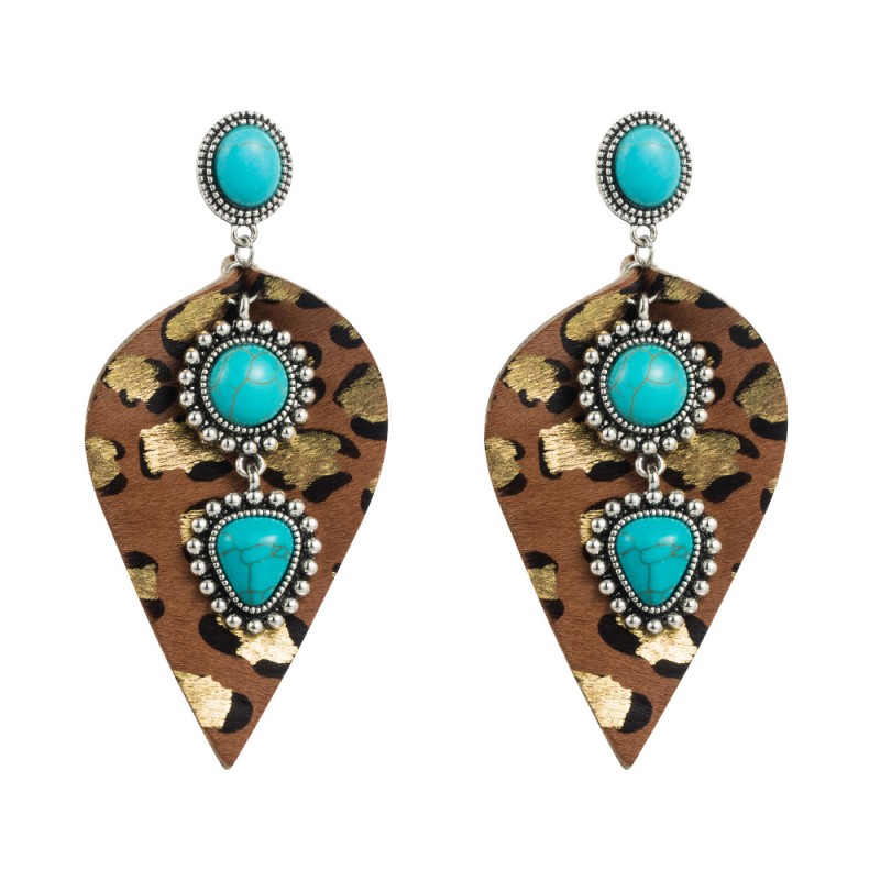 Fashion Jewelry Leather Earrings For Women YWHME-42 