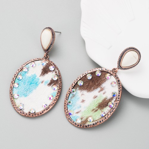 Fashion Jewelry Leather Earrings For Women YWHME-43