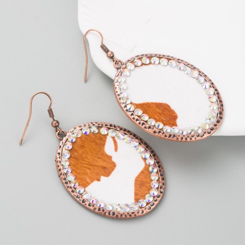 Fashion Jewelry Leather Earrings For Women YWHME-45