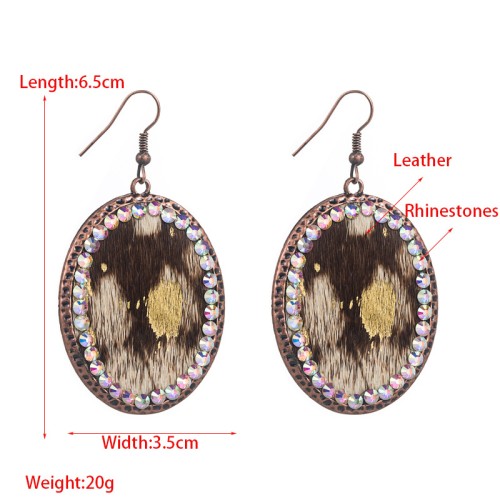 Fashion Jewelry Leather Earrings For Women YWHME-45