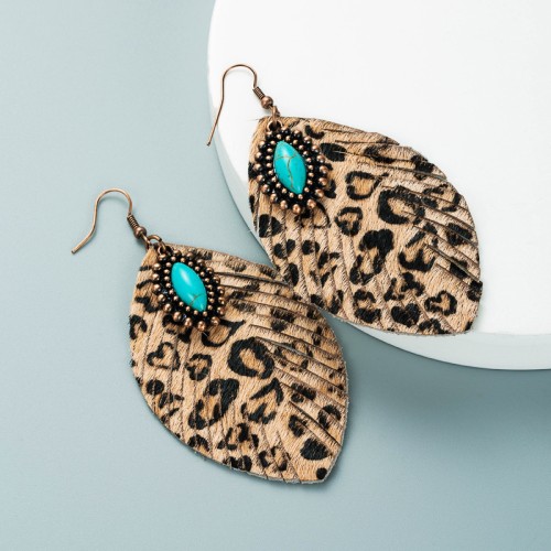 Fashion Jewelry Leather Earrings For Women YWHME-47