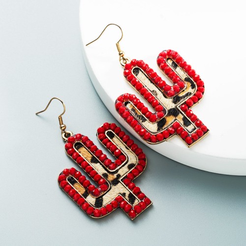 Fashion Jewelry Leather Earrings For Women YWHME-48