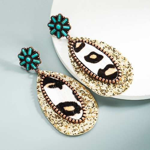 Fashion Jewelry Leather Earrings For Women YWHME-50