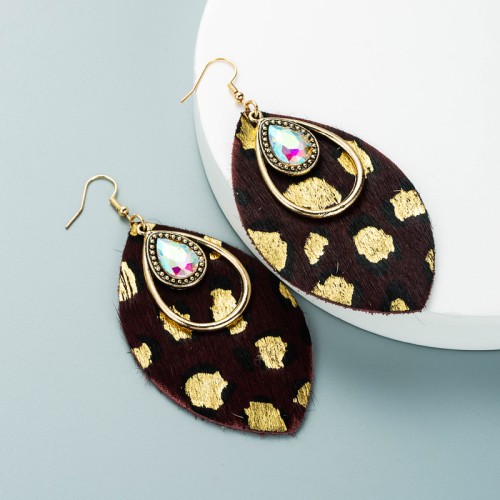 Fashion Jewelry Leather Earrings For Women YWHME-53