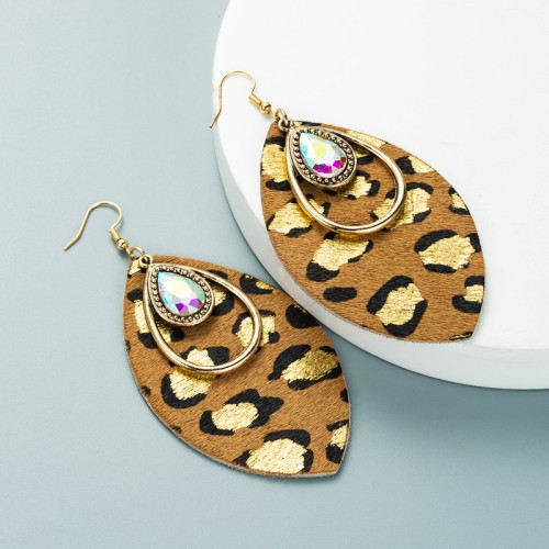 Fashion Jewelry Leather Earrings For Women YWHME-53