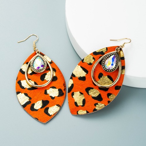 Fashion Jewelry Leather Earrings For Women YWHME-53