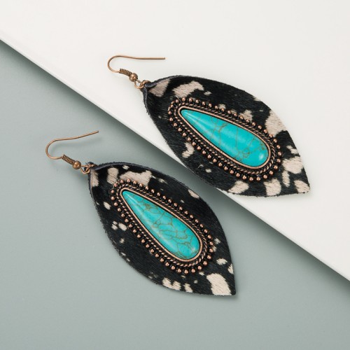 Fashion Jewelry Leather Earrings For Women YWHME-56