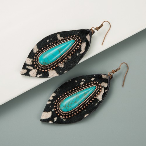 Fashion Jewelry Leather Earrings For Women YWHME-56