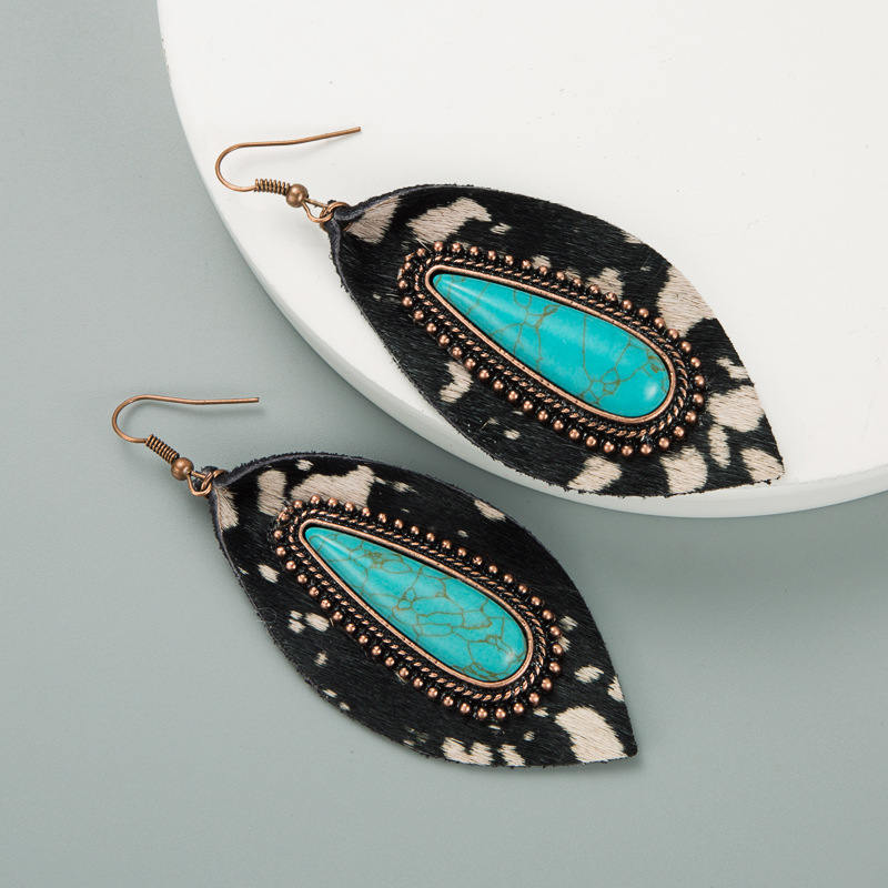 Fashion Jewelry Leather Earrings For Women YWHME-56 