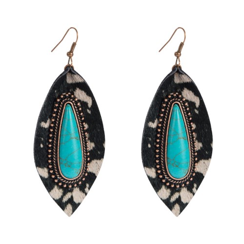 Fashion Jewelry Leather Earrings For Women YWHME-56