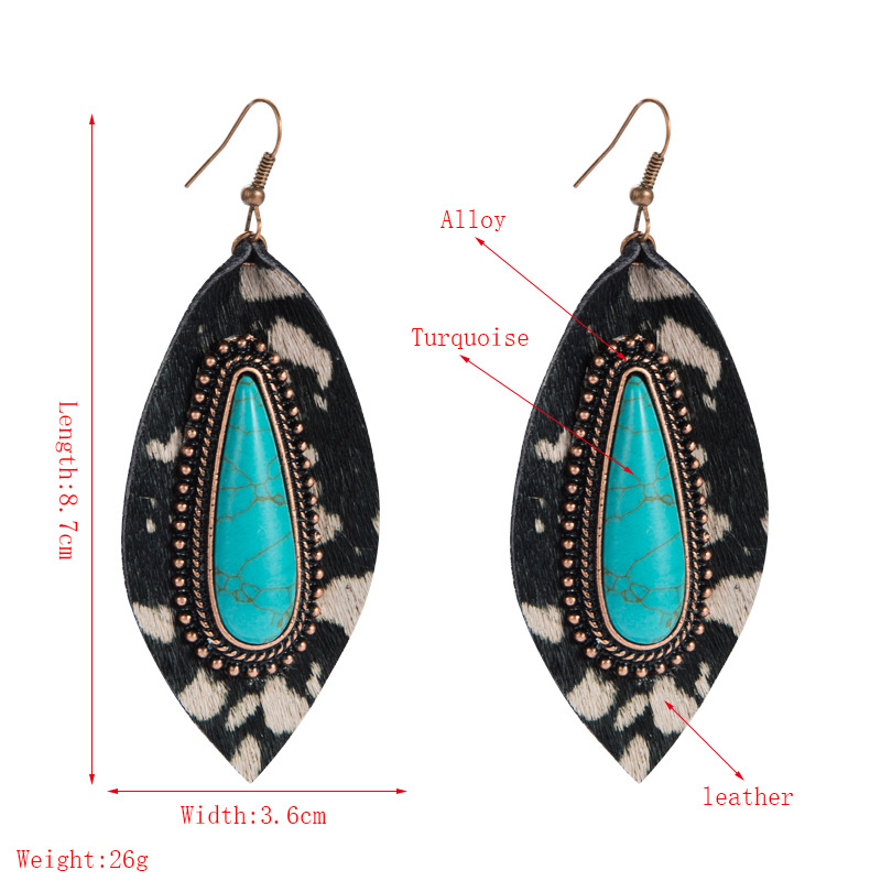 Fashion Jewelry Leather Earrings For Women YWHME-56 