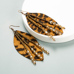 Fashion Jewelry Leather Earrings For Women YWHME-57 